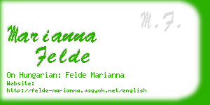 marianna felde business card